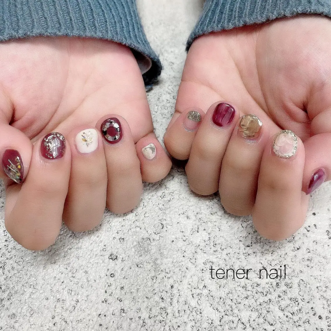 ネイル バレンタイン テネルネイル tener nailのネイルデザイン