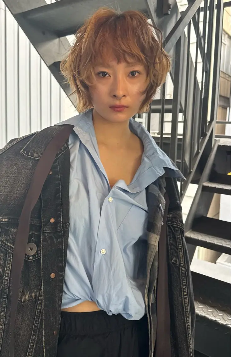 ショート カラー レイヤー/ハイトーン RYUSEIのヘアスタイル