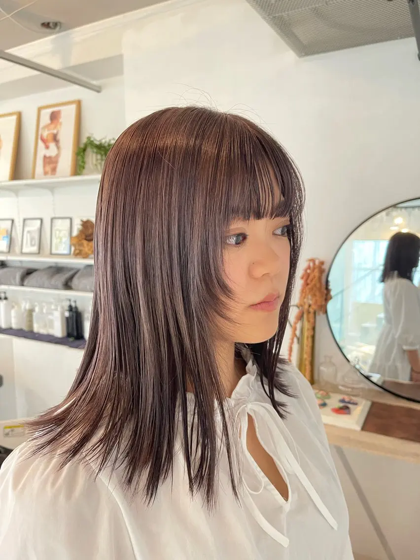 ミディアム ボブ/レイヤー /河内温太のヘアスタイル