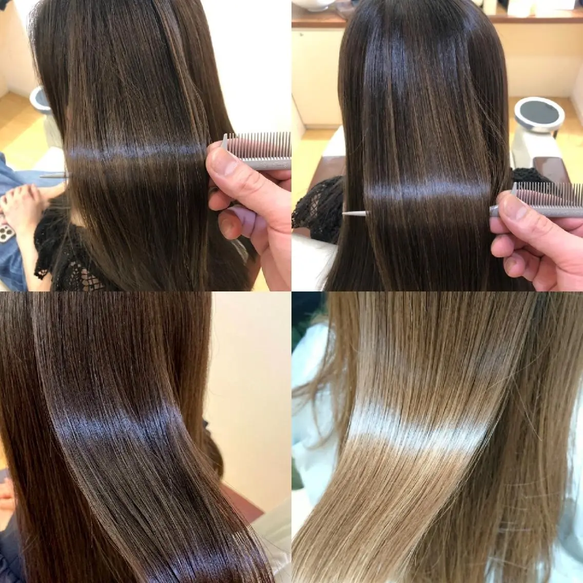 セミロング カット 縮毛矯正 トリートメント 岩崎 秀之のヘアスタイル