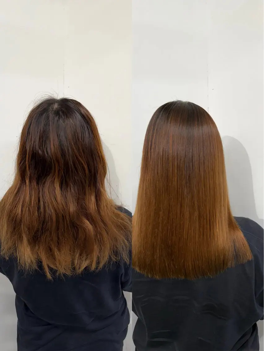 【ハイダメージ毛の縮毛矯正✨】 縮毛矯正🩵➕似合わせカット💇♀️➕ケアトリートメント 5千円分プレゼントの写真