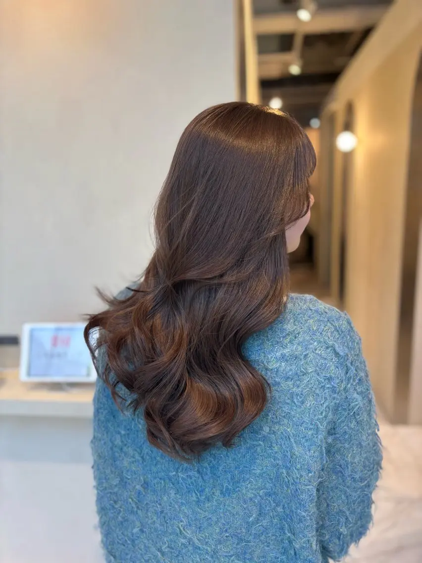 カラー カット ヘアカラー 赤み消しカラー🪽 透明感カラー🪽のあのヘアスタイル