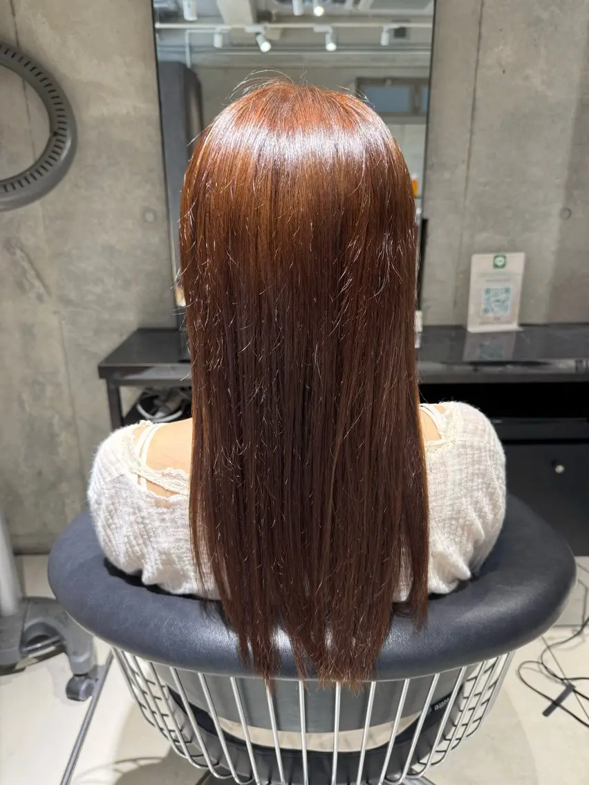 カラー ブラウンカラー ヘアカラー トリートメント 艶カラー 梨菜💜のヘアスタイル