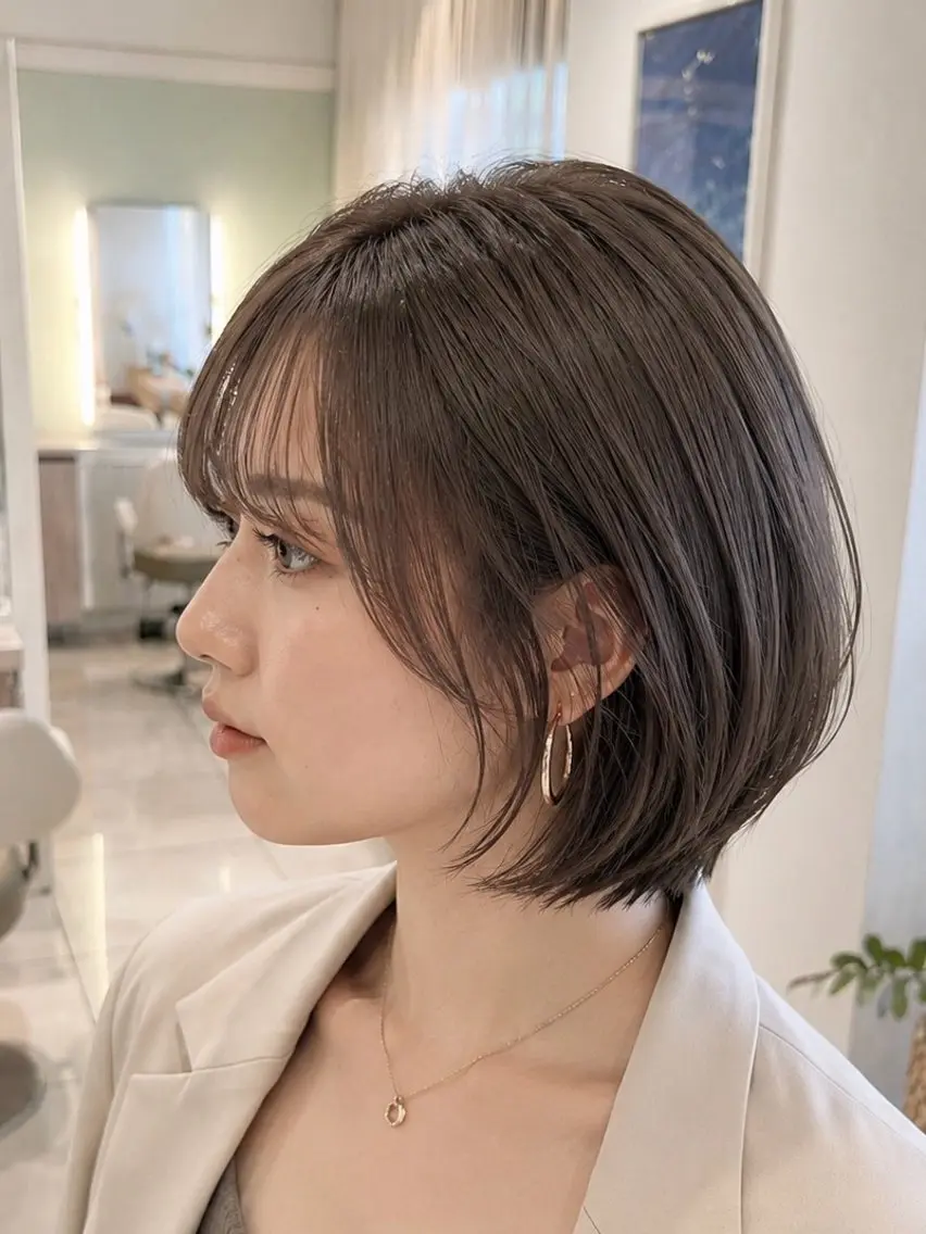 ミディアム カラー カット ヘアカラー 金子 直樹のヘアスタイル