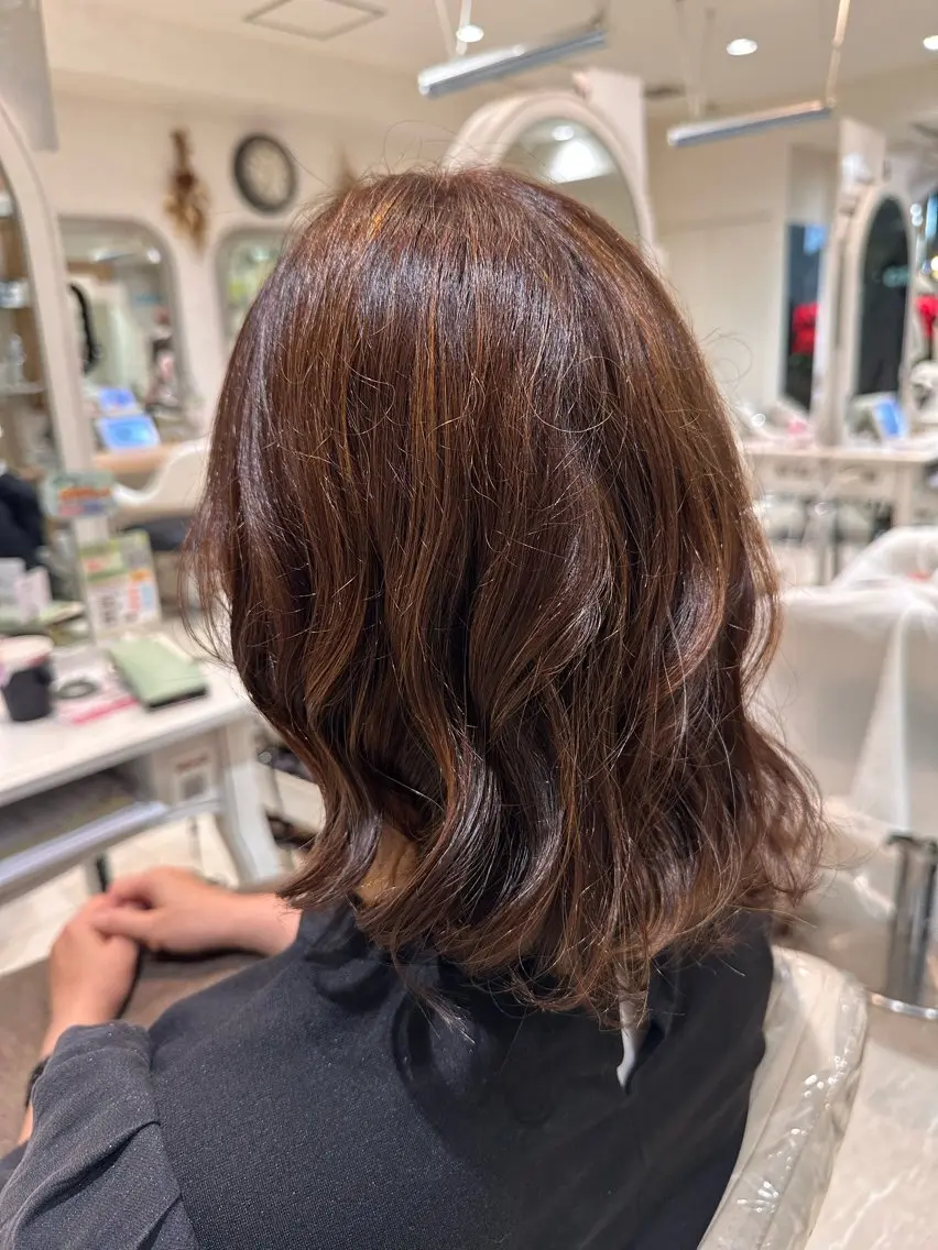 カラー 🤍韓国風 透明感カラー🤍京香のヘアスタイル