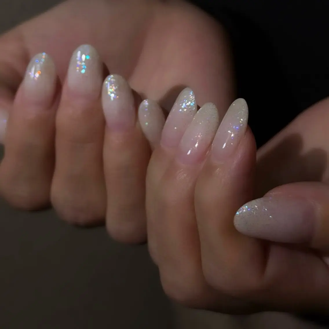 ネイル ラメ(グリッター) ハンドネイル Ciel 🕊️のネイルデザイン