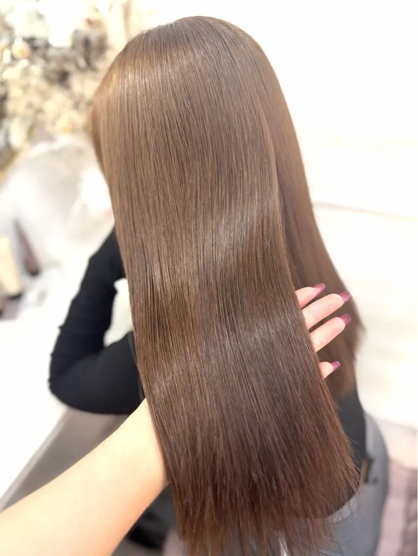 ロング カラー ヘアカラー トリートメント 💗鈴木茉奈💗艶髪 /透明感/暖色カラーのヘアスタイル