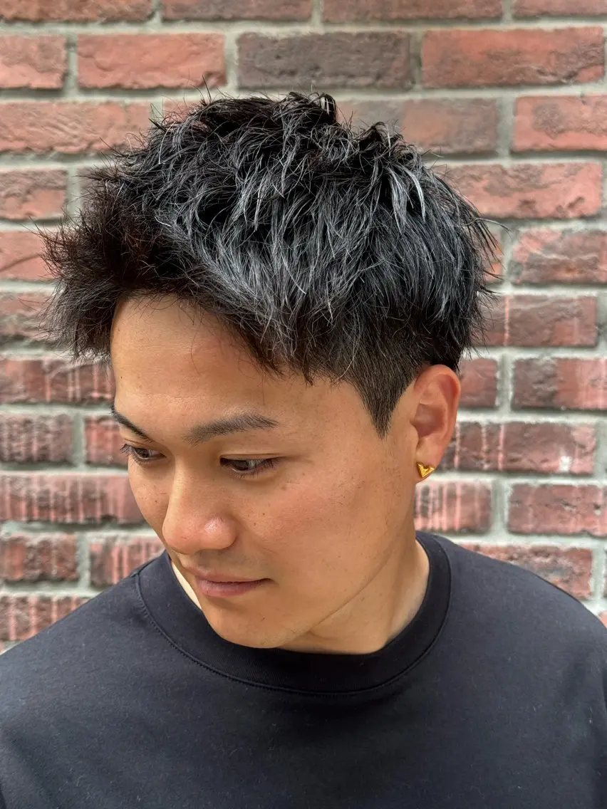 ショート パーマ 吉田 一希のヘアスタイル