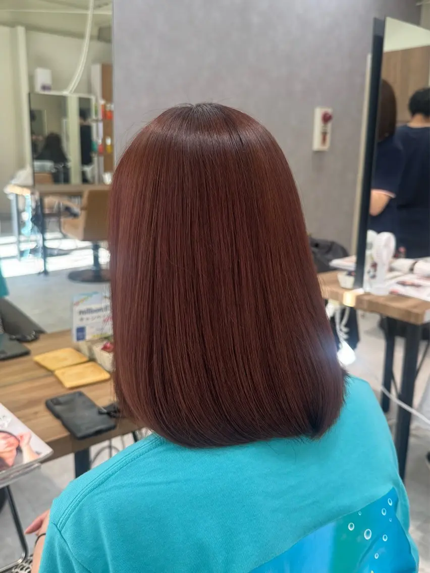 セミロング カット ヘアカラー トリートメント 🫧山中 沙希🫧のヘアスタイル