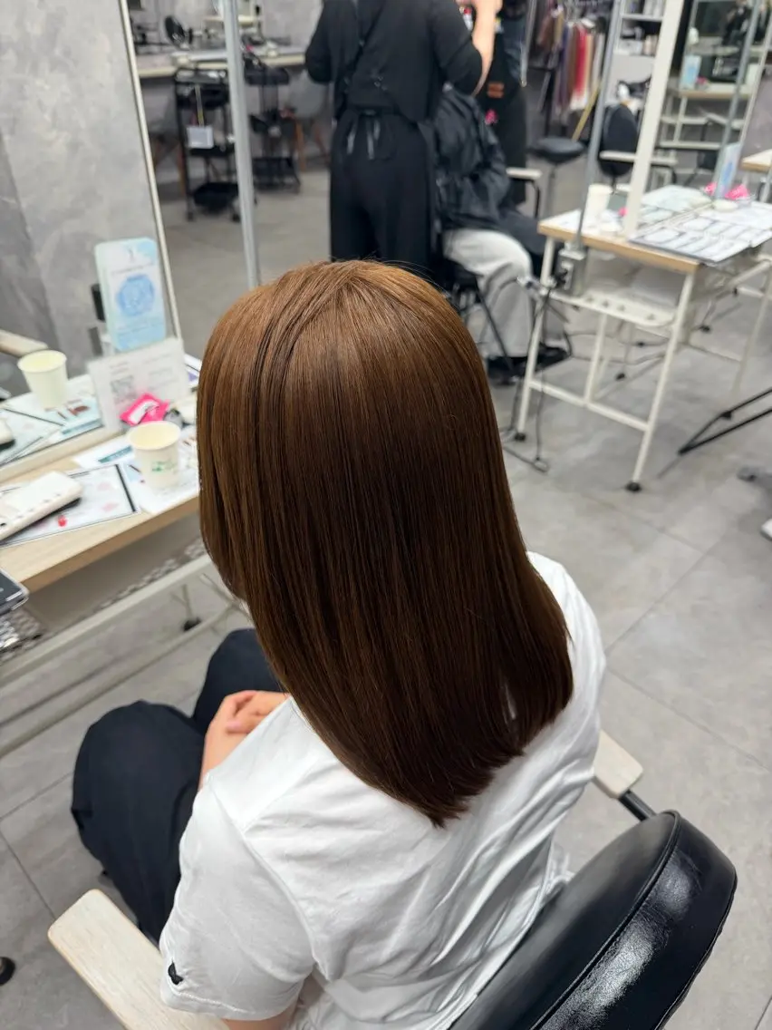 ミディアム カラー ヘアカラー Riko🐰💗/ モテ艶髪《本厚木》のヘアスタイル