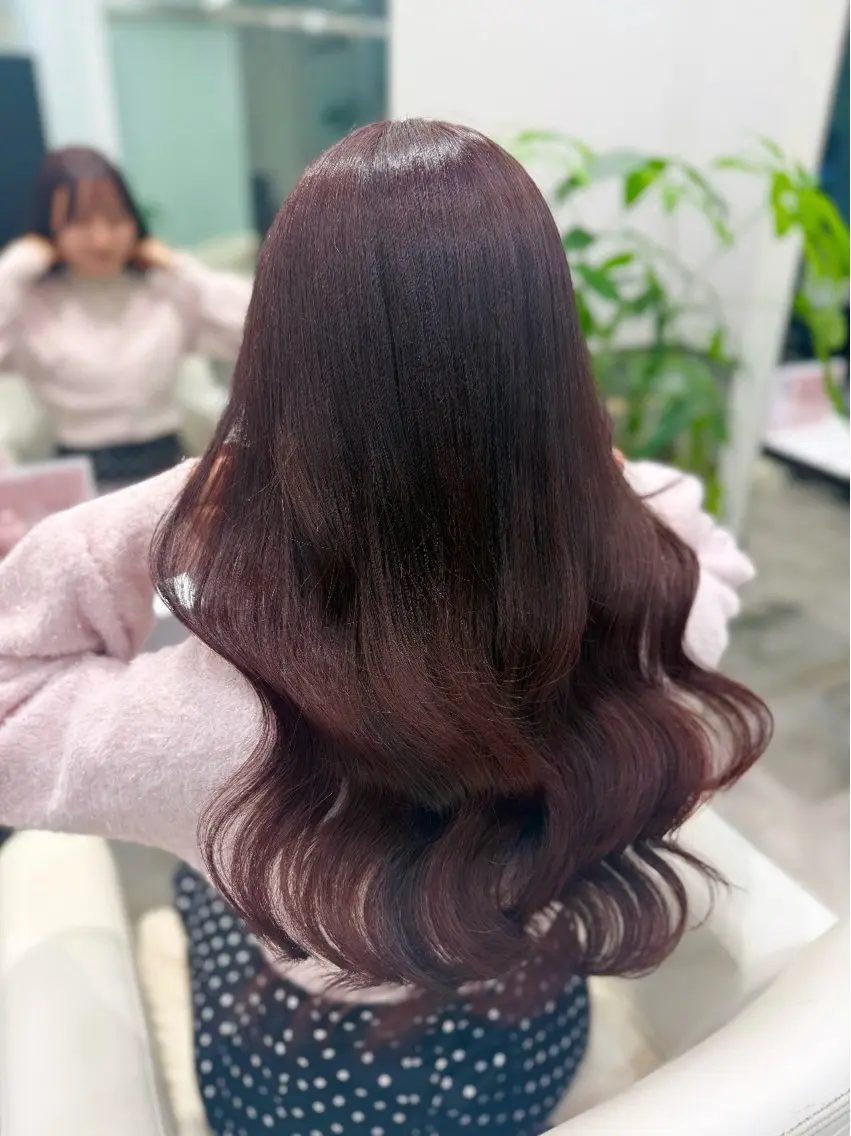 ロング カラー ベージュカラー ブリーチ ケアブリーチ 透明感カラー デザインカラー ヘアカラー トリートメント 渋谷髪質改善/縮毛 矯正/かすが🪽🫧のヘアスタイル