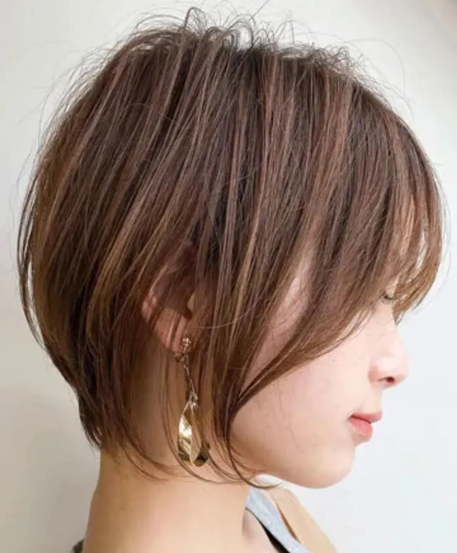 カット(ショートボブ)&髪質改善美肌カラー＆トリートメントの写真