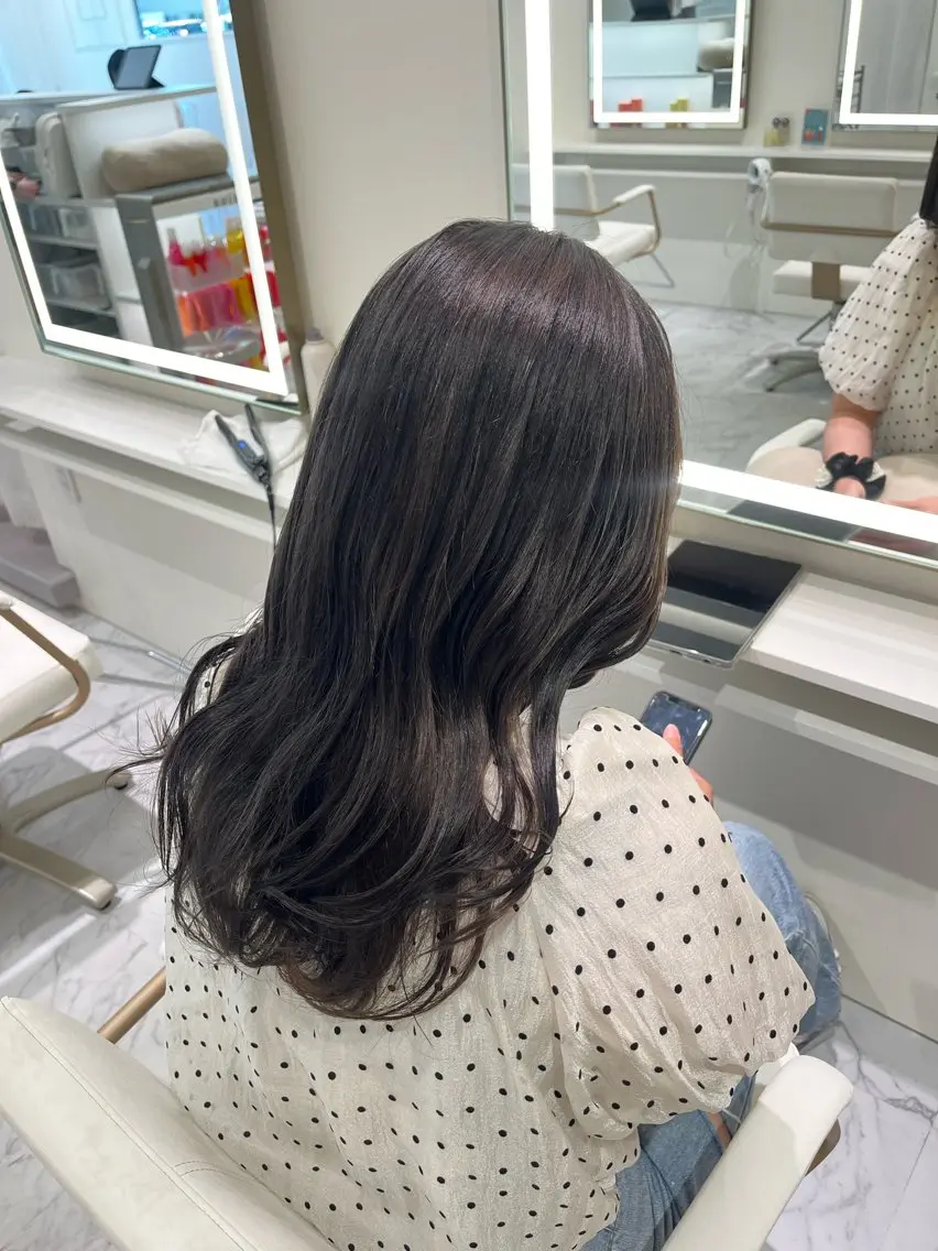 セミロング カット ヘアカラー トリートメント ParveMix /石田 佳澄🩶のヘアスタイル