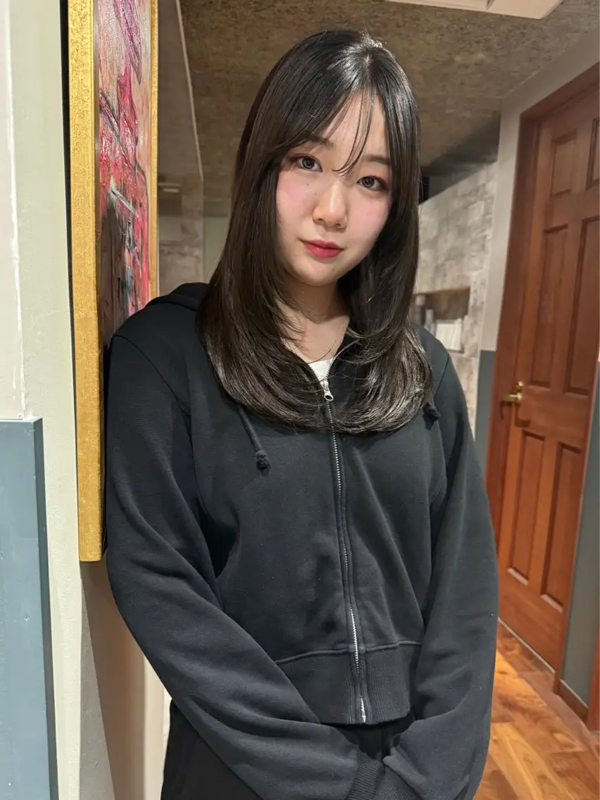 ミディアム カラー カット トリートメント mai / linoah˚✧のヘアスタイル