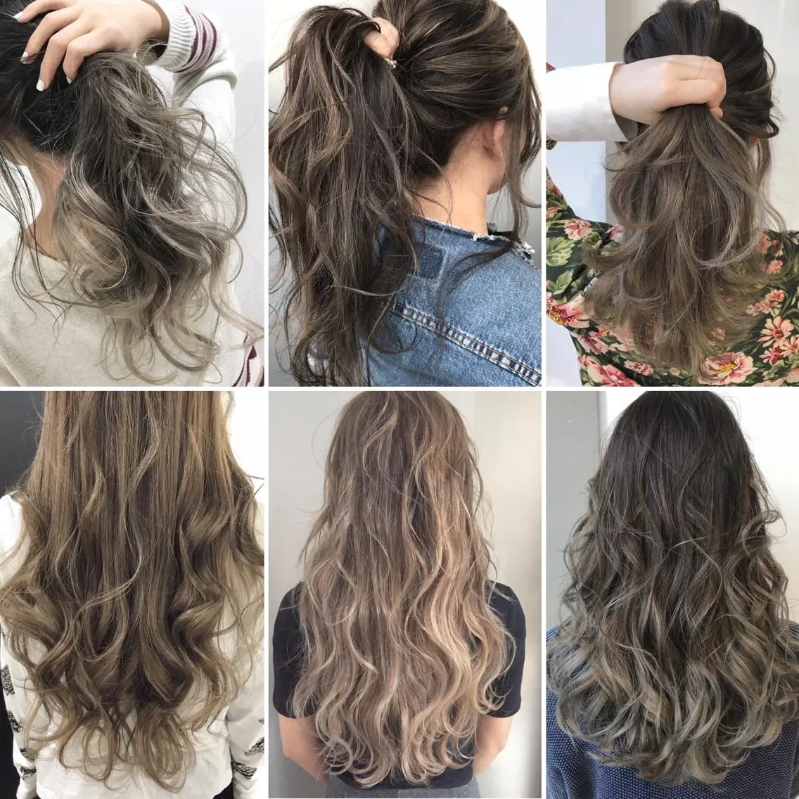 セミロング カラー パーマ ヘアアレンジ 【公式】amble luxe池袋東口🩷のヘアスタイル