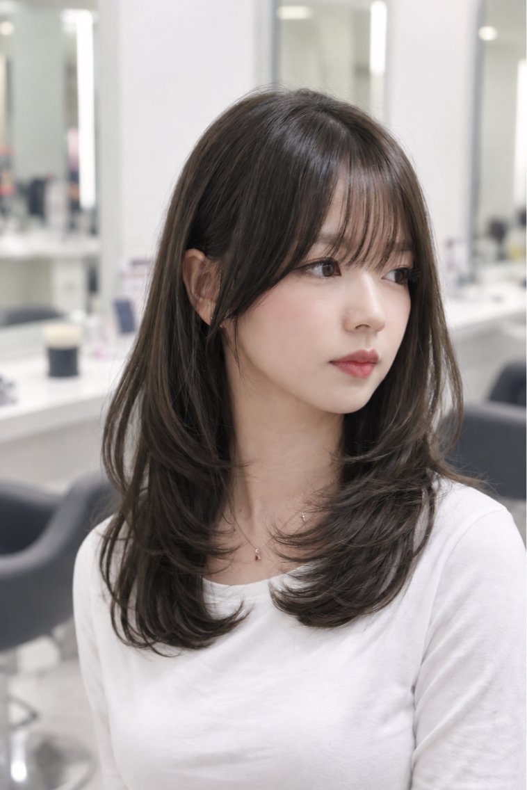 セミロング カラー カット ヘアカラー トリートメント 🌿赤み消しカラー× 艶髪透明感🌿りくのヘアスタイル