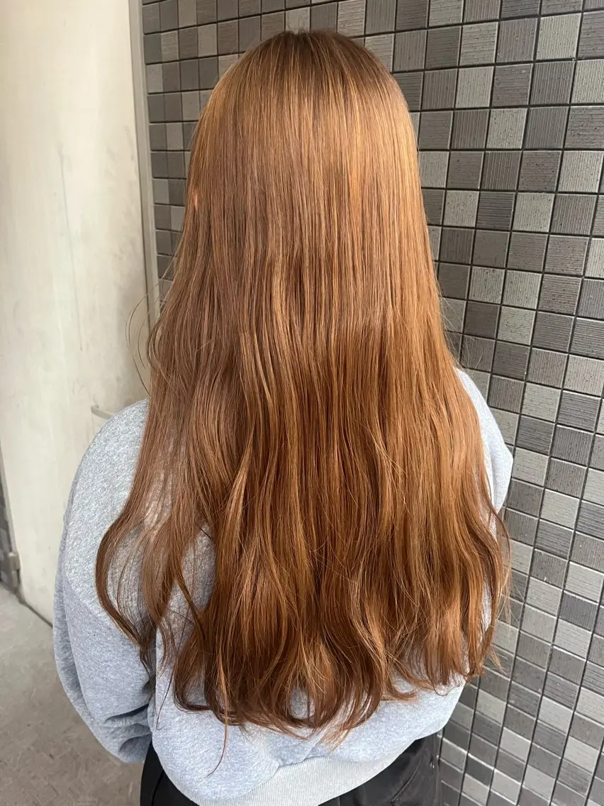 ロング カラー ブラウンカラー ハイトーンカラー ✂︎grace ✂︎mahoのヘアスタイル
