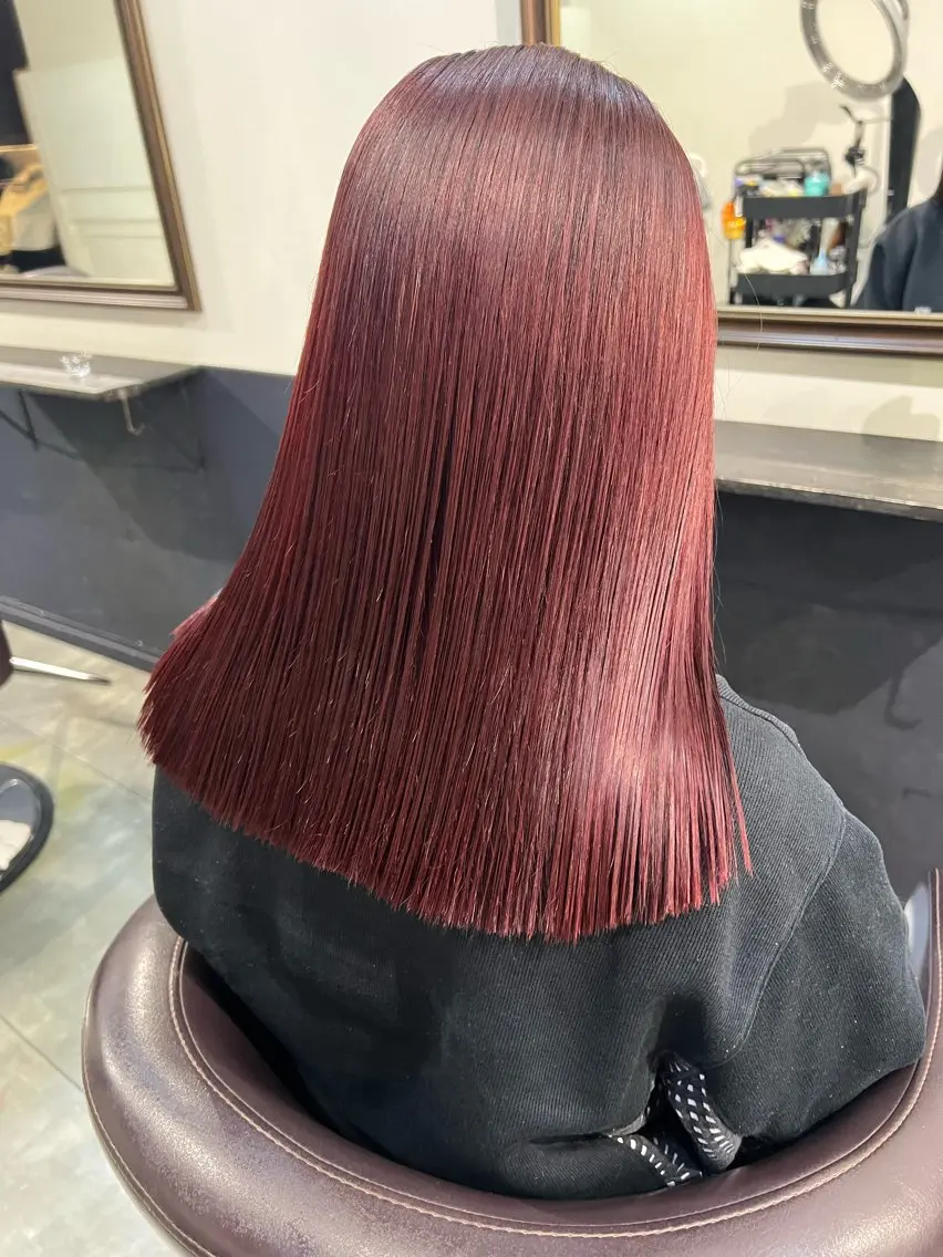 ミディアム カラー カット 縮毛矯正 トリートメント 似合わせ特化 /馬場 翼のヘアスタイル