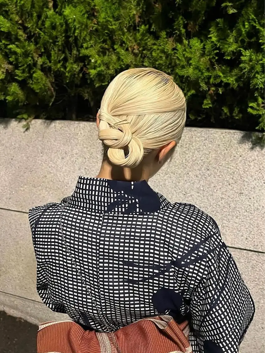 浴衣ヘアセット🌷(浴衣を着ている方で仕上がり撮影可能な方のみ)の写真