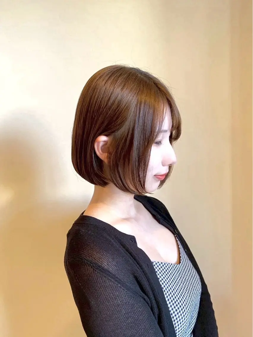 ショート カラー ボブ カット ヘアカラー トリートメント Ludwig AIRIのヘアスタイル
