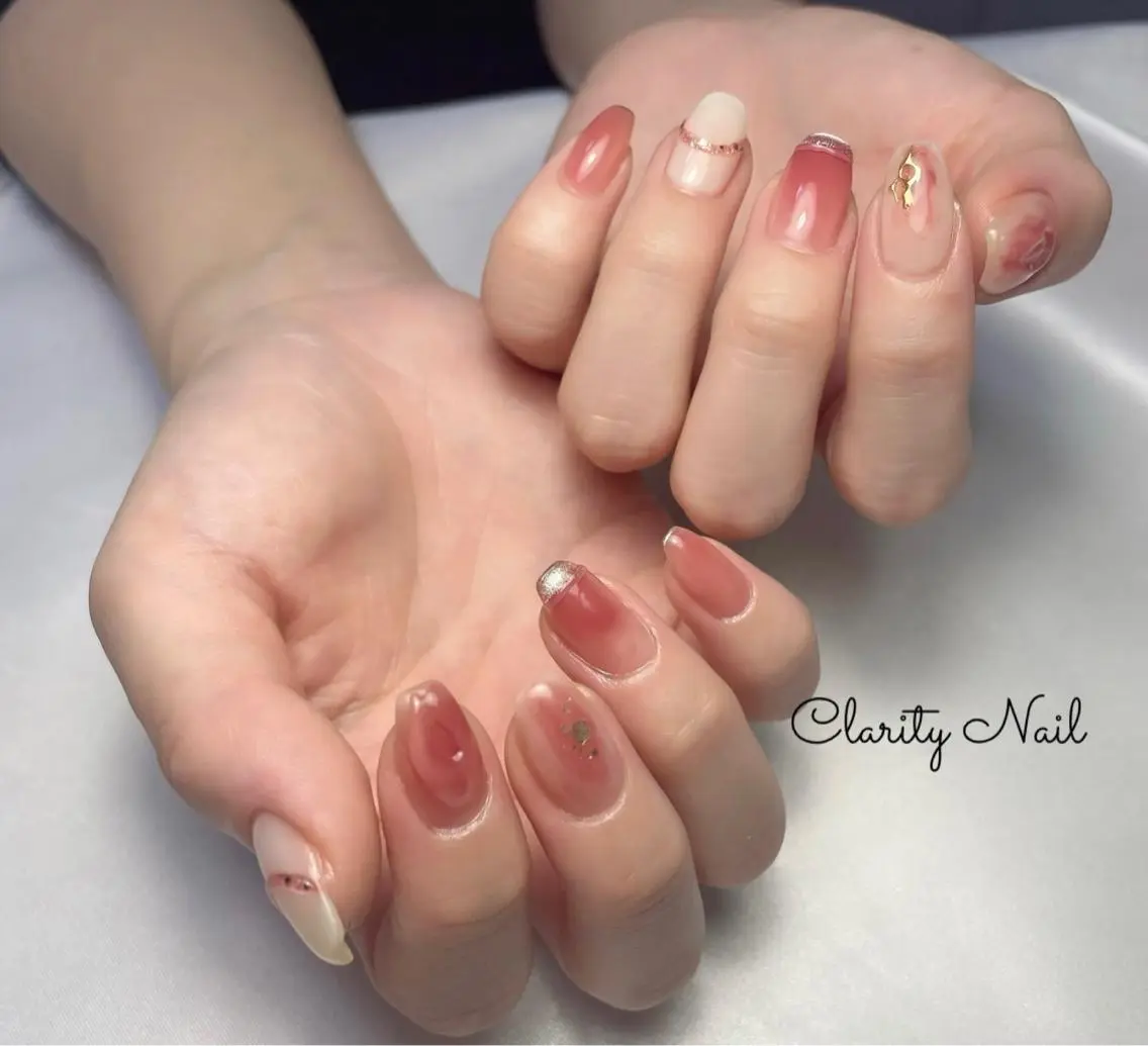 ネイル アートネイル 持ち込み ハンドネイル Clarity Nailのネイルデザイン