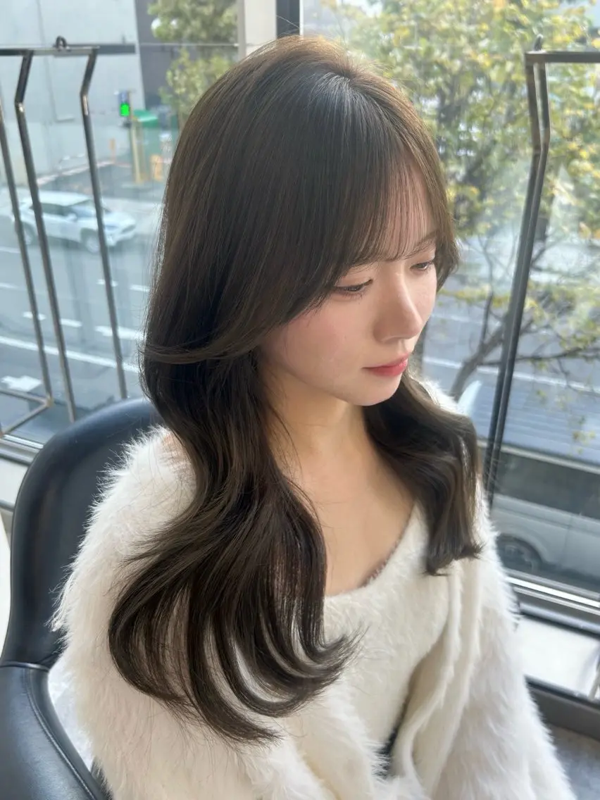 カラー ヘアカラー 透明感カラー୨୧ 松山理桜🩰˖ ࣪⊹のヘアスタイル