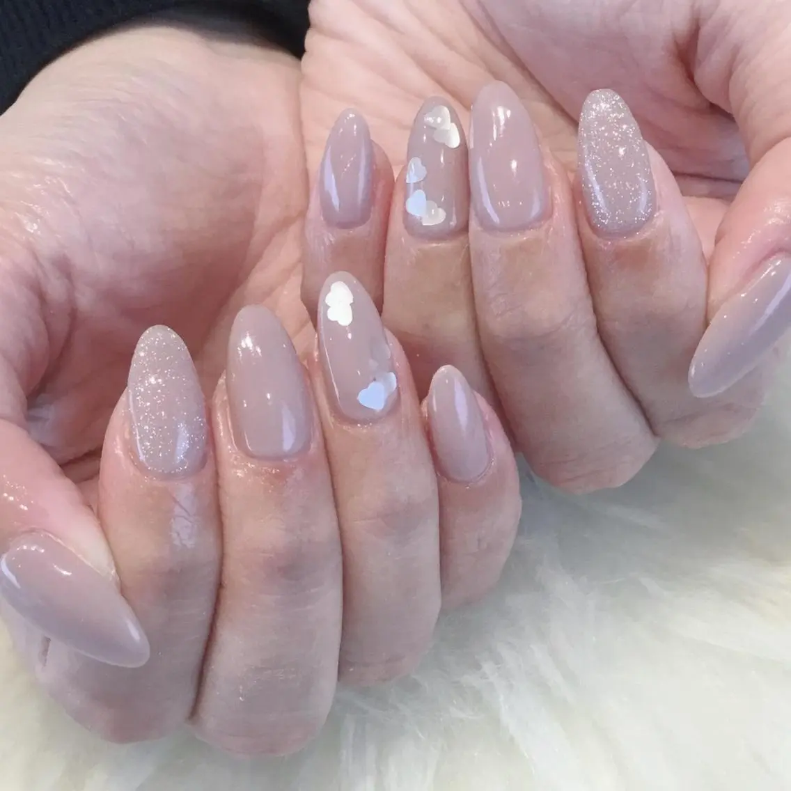 ネイル ハート ハンドネイル Kanai Harukaのネイルデザイン