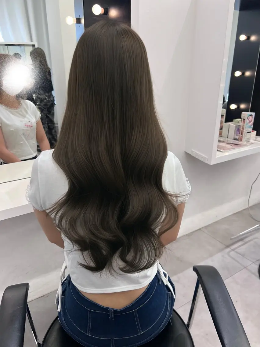 ロング ヘアカラー しゅういち/赤み消し カラー特化のヘアスタイル