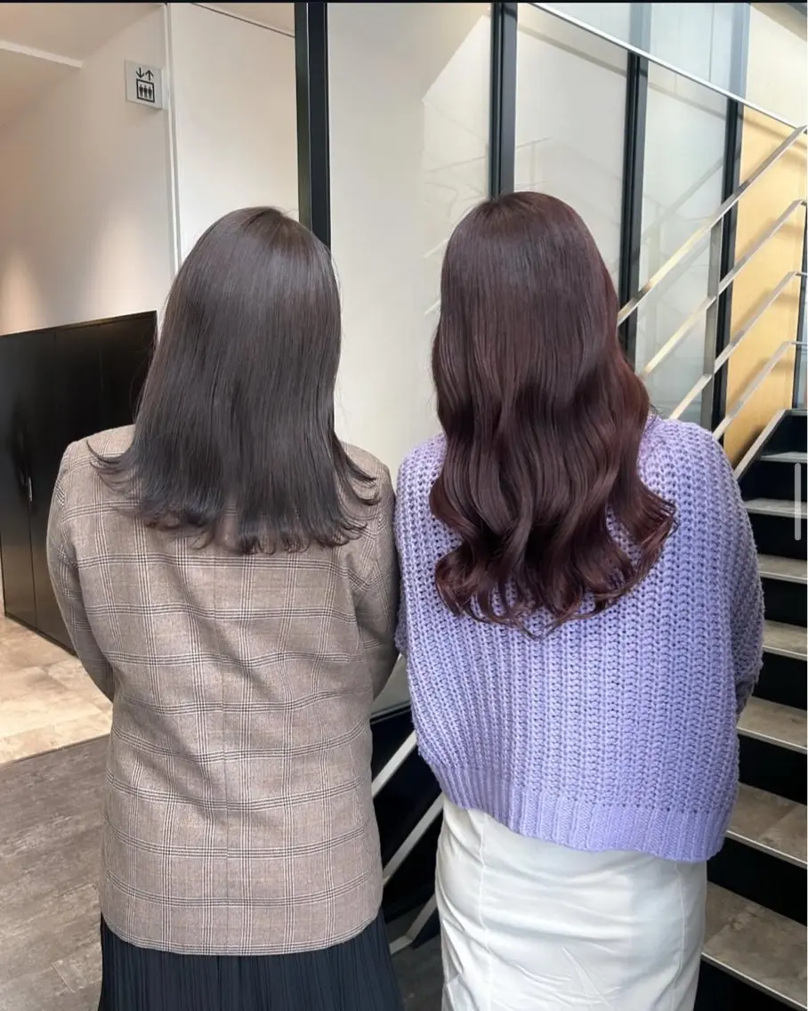 セミロング カラー ヘアアレンジ キッズ ヘアカラー トリートメント stylist 🌸 kana.のヘアスタイル