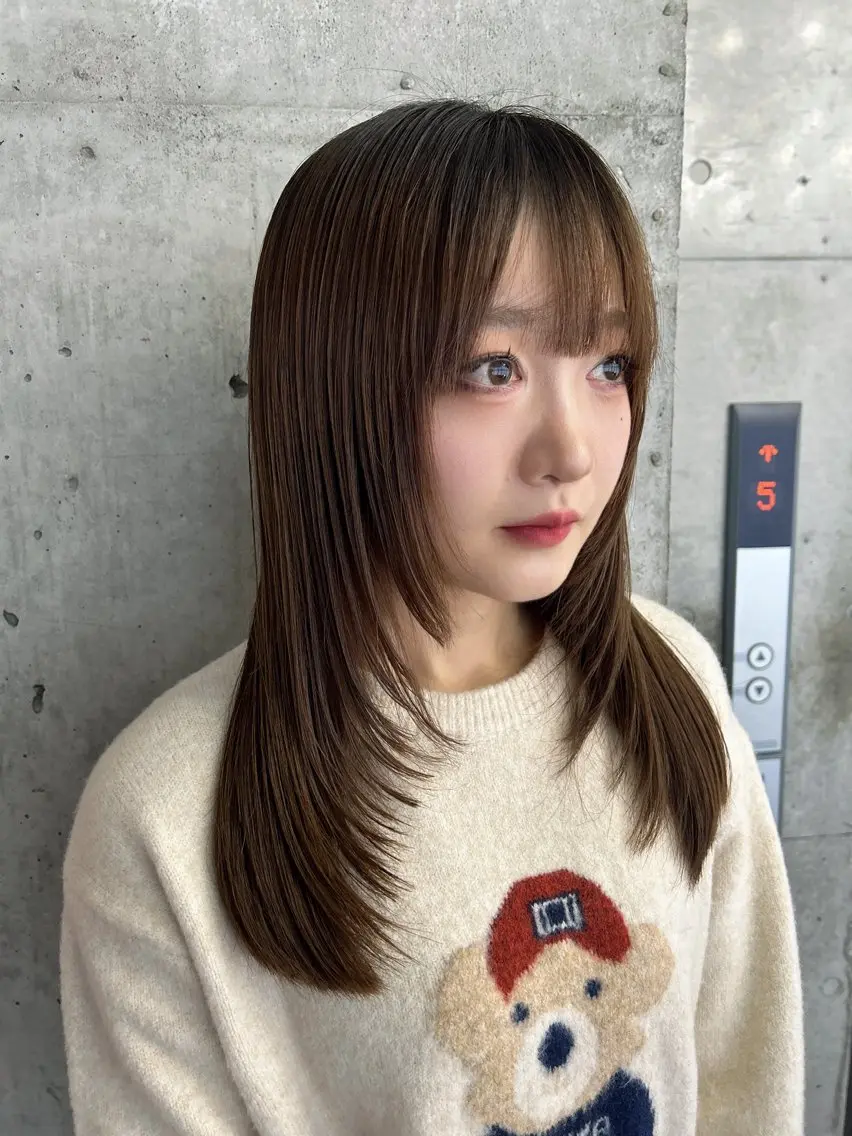 ロング カラー カット ヘアカラー トリートメント 🎨デザイン🥇 美髪・艶髪 日暮千敬のヘアスタイル