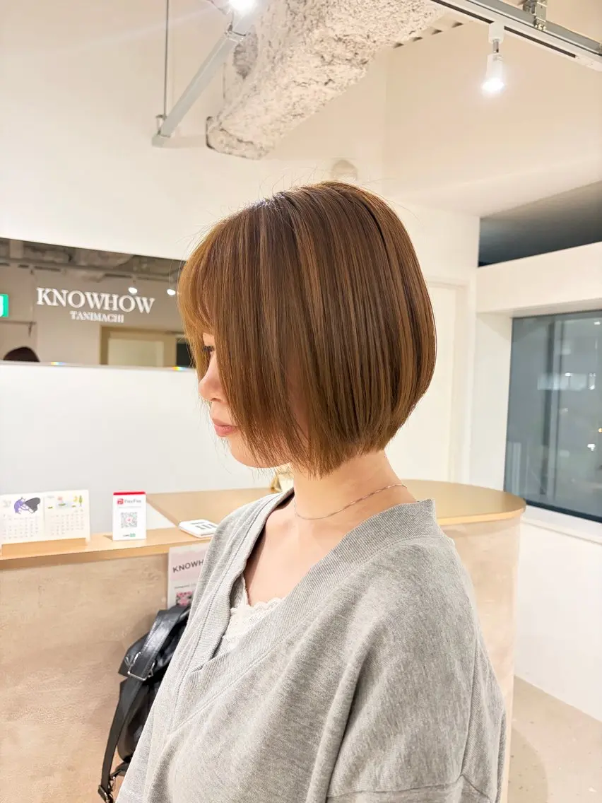 ショート カラー ヘアカラー 松本 ゆらのヘアスタイル