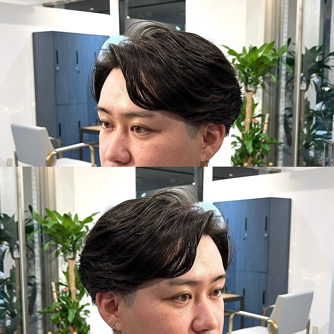 ミディアム パーマ カット パーマ 坂井竜也 | 新大宮メンズ特化のヘアスタイル
