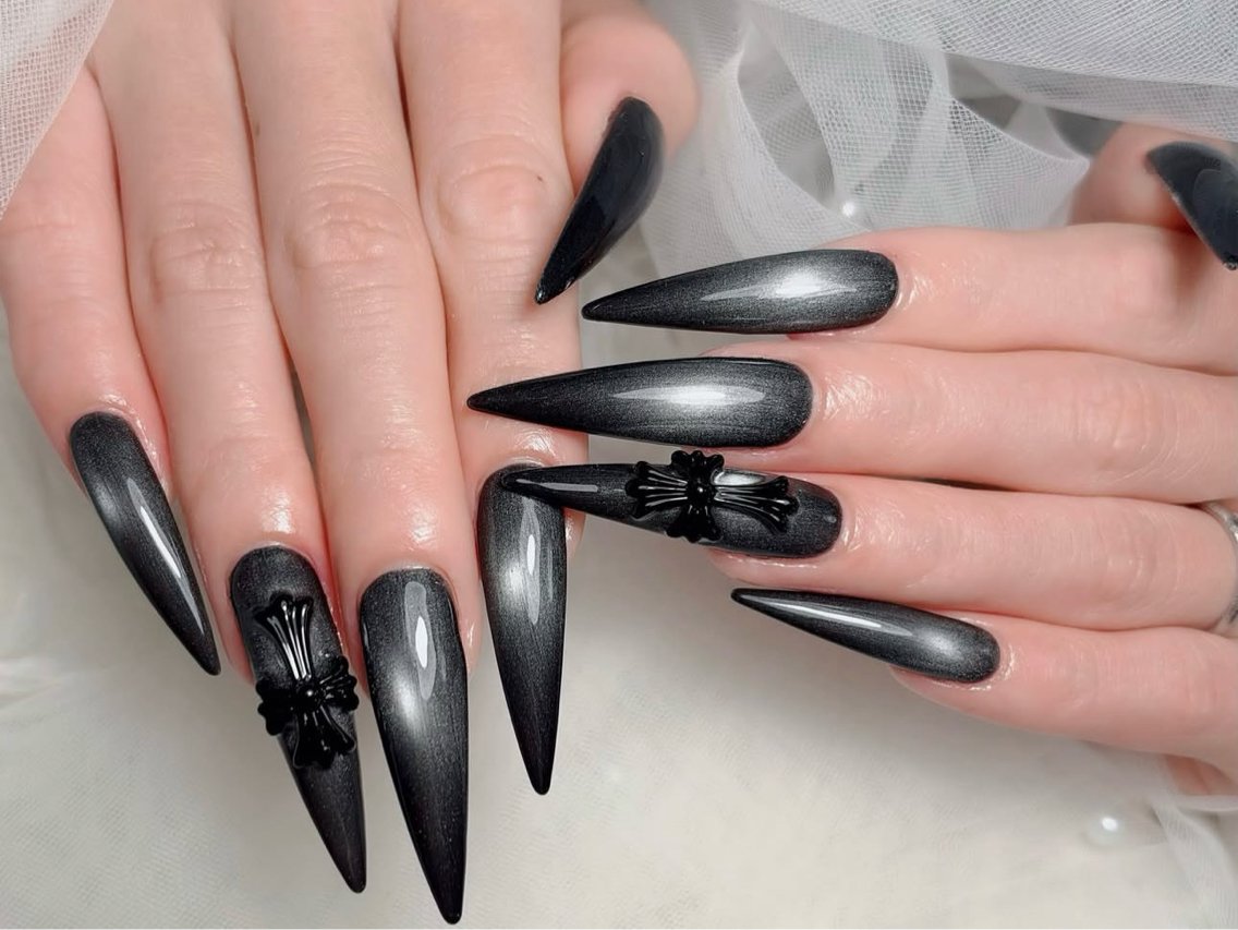 ネイル チークネイル 長さ出し フラッシュネイル フレンチネイル グラデーション ハンドネイル Lenie Nail Salonのネイルデザイン