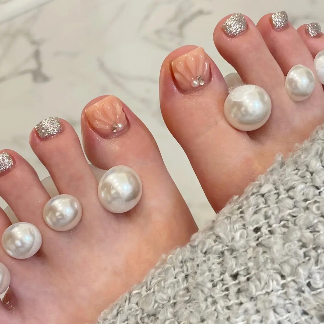 ネイル フットネイル Lupto nail 【Jr.リカ】のネイルデザイン