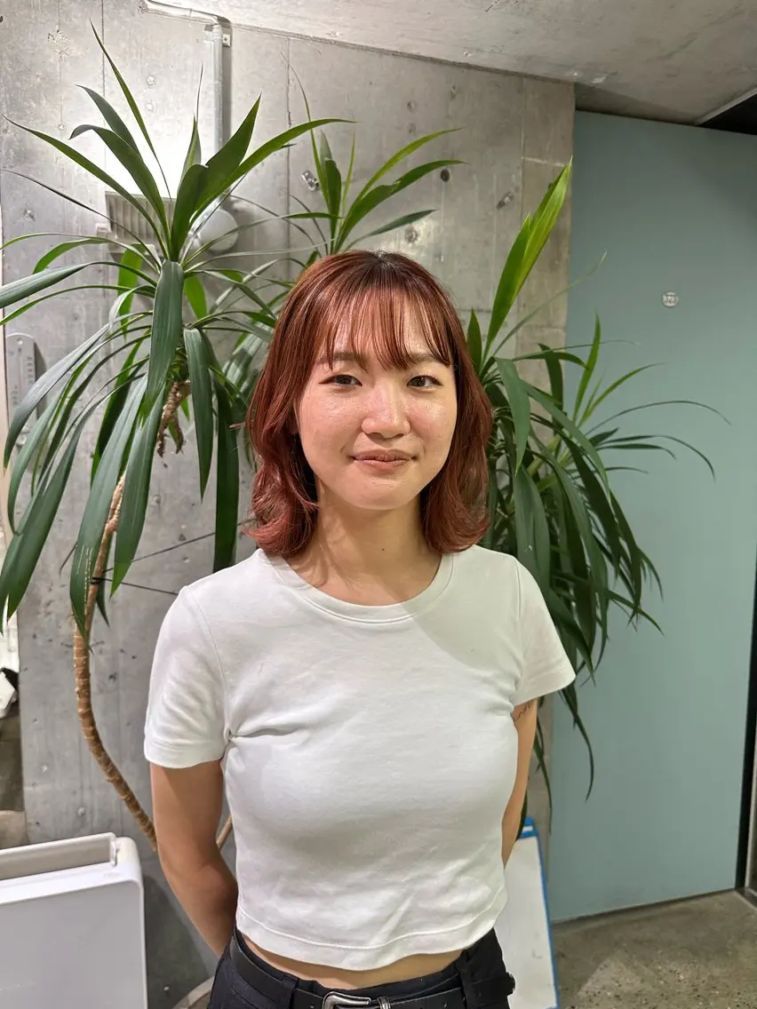 ミディアム レイヤーカット ディズニー大好き🏰 関谷彪のヘアスタイル