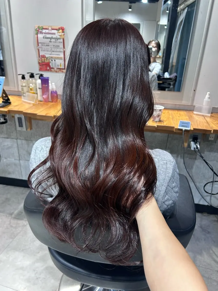 ロング ヘアカラー トリートメント ヘッドスパ レイヤーStyle 🪽菜々実のヘアスタイル