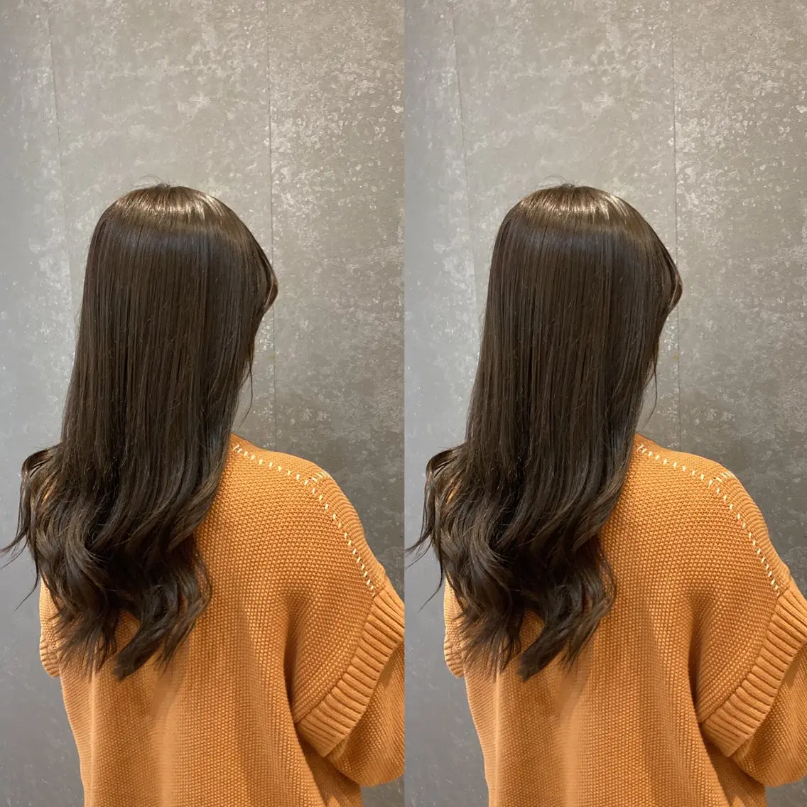 ロング カラー ブラウンカラー み うのヘアスタイル