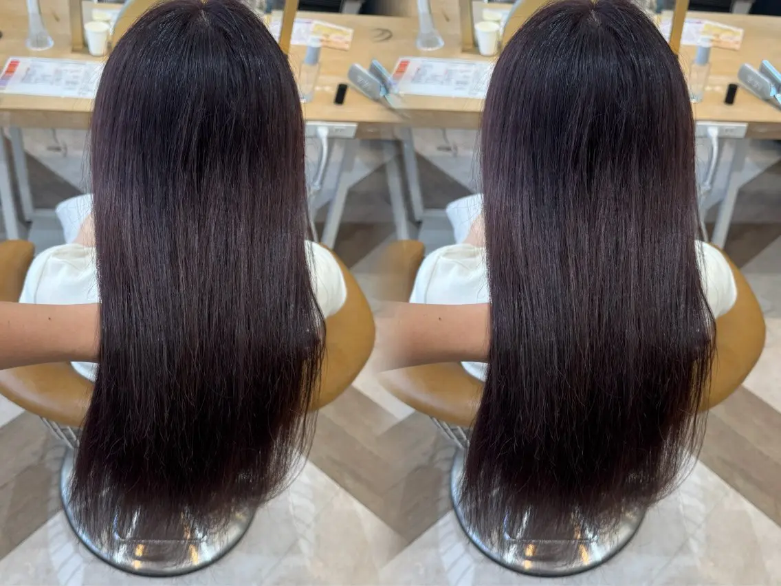 ロング カラー 橋本 りくのヘアスタイル