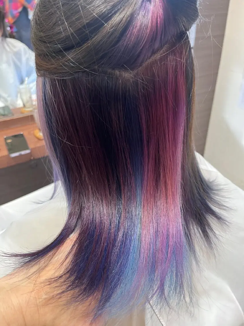 カラー ユニコーンカラー ヘアカラー 小野 友暉のヘアスタイル