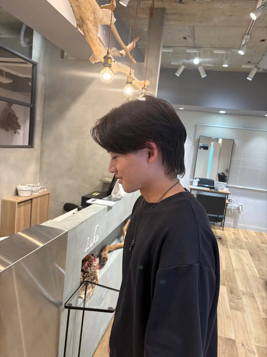 メンズ メンズウルフカット ウルフカット カット こうやま みるのヘアスタイル