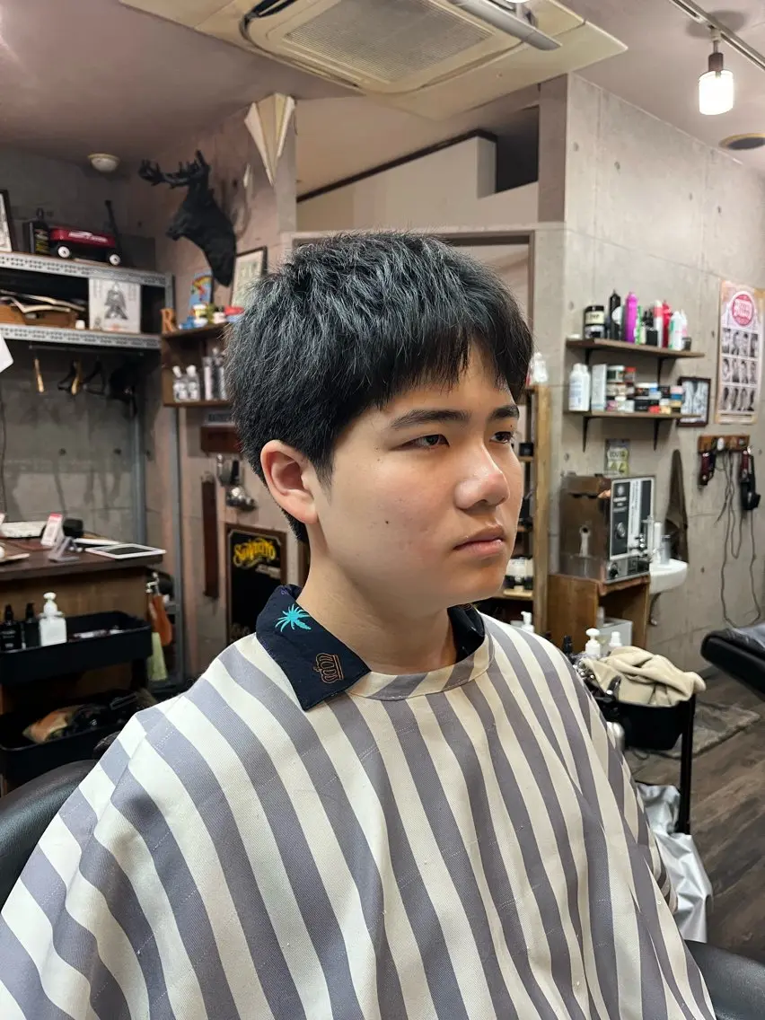 ショート メンズ キッズ 飯島 悠輝のヘアスタイル