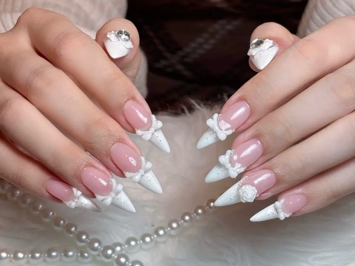 ネイル 長さ出し ロングネイル スカルプネイル スーパーロングネイル ハンドネイル Sully Nail Labのネイルデザイン