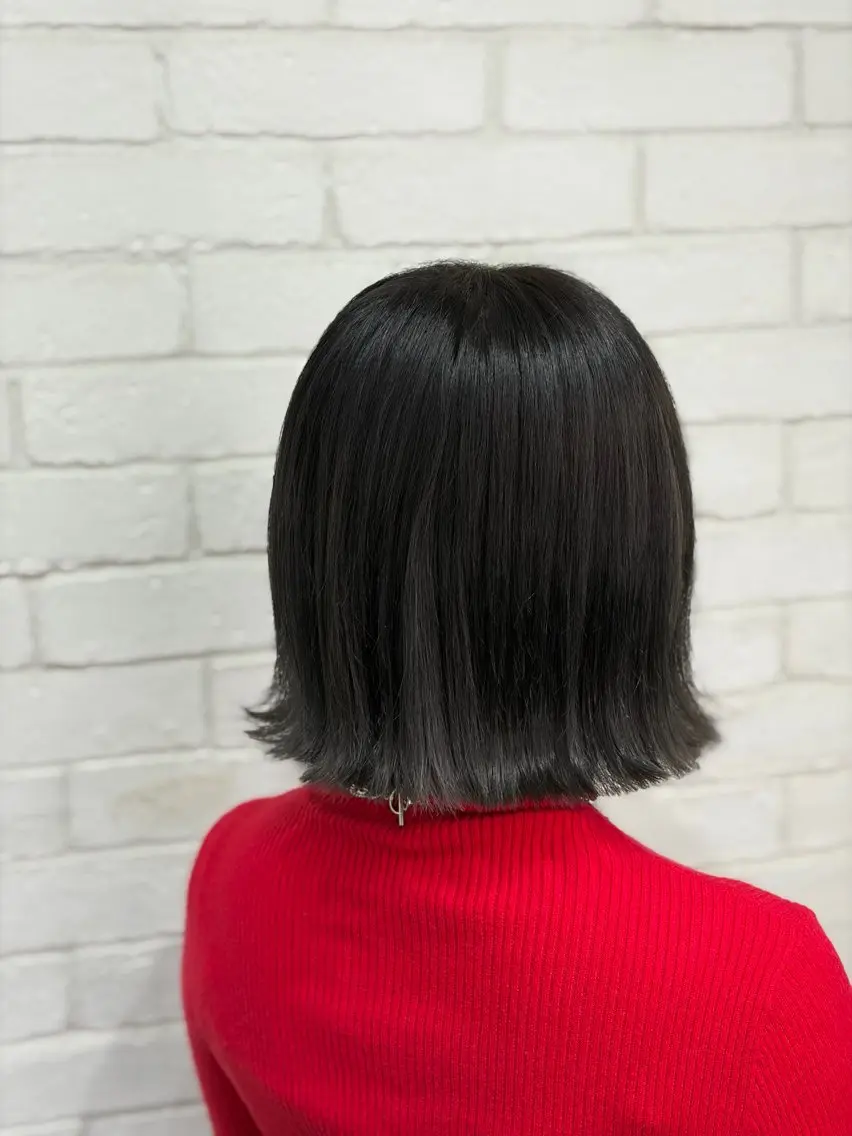ミディアム カラー カット ヘアカラー トリートメント ヨシダ フミノリのヘアスタイル
