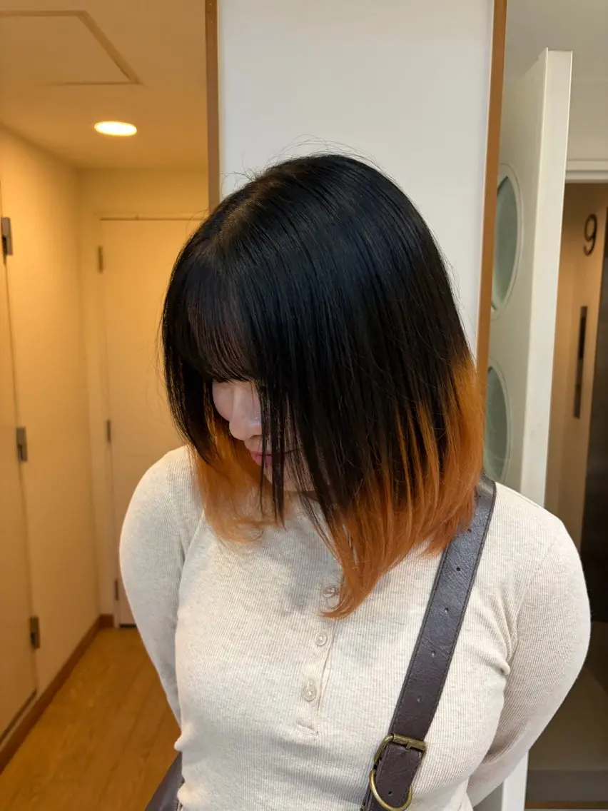 カラー デザインカラー ヘアカラー UNBIRTHDAY いずみのヘアスタイル