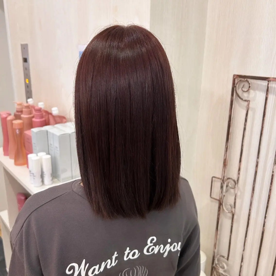 セミロング カラー 韓国ヘア🧸髪質改善 🧸きくちみさきのヘアスタイル