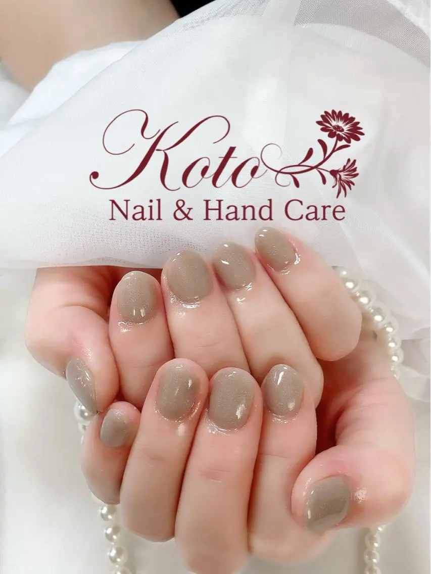 ネイル 長さ出し ジェルネイル 持ち込み ニュアンスネイル ワンカラーネイル ハンドネイル Nail Salon KOTOのネイルデザイン