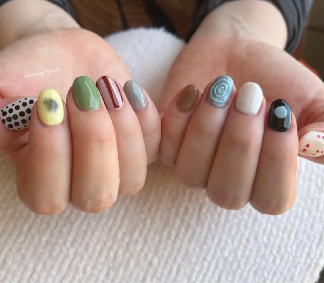 ネイル アートネイル ジェルネイル パラジェル sunny nailのネイルデザイン