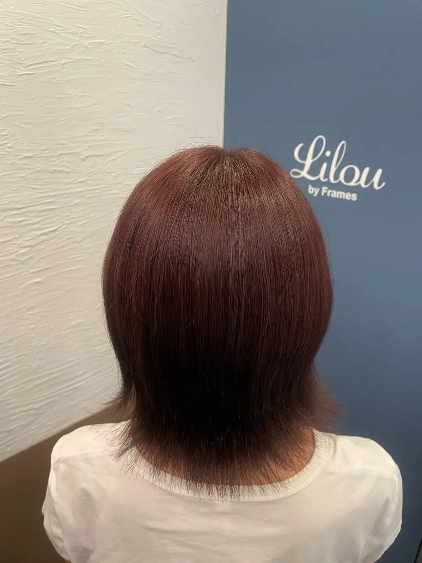 ミディアム カラー ラベンダーカラー ラベンダーピンク ピンクカラー noda komiのヘアスタイル