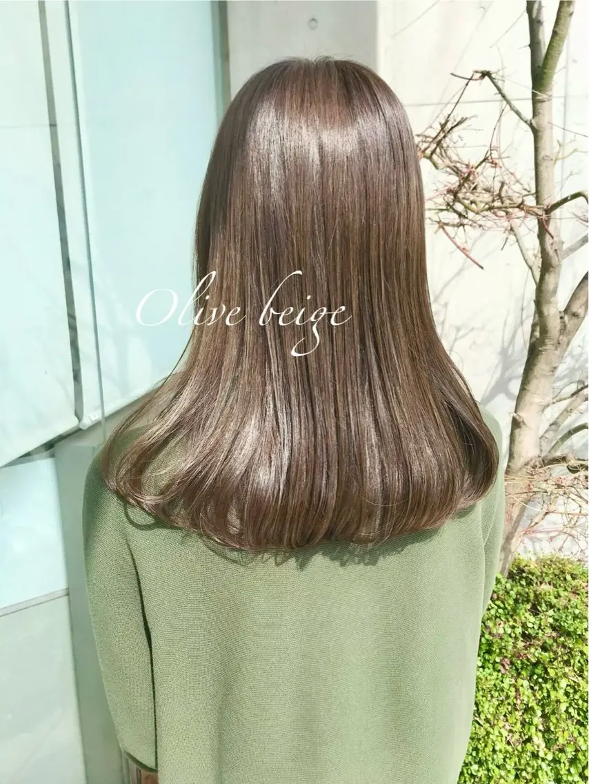 【透明感の欲しい方にっ💕】🩵🌼うる艶ワンカラー＋ブロー🌼の写真