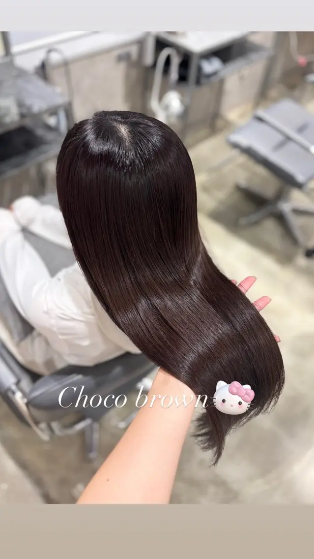カラー ブラウンカラー カットカラー/銀座 🎀𝐒𝐀𝐊𝐈のヘアスタイル